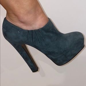 Nando Muzi Suede Leather Olive Green Booties
